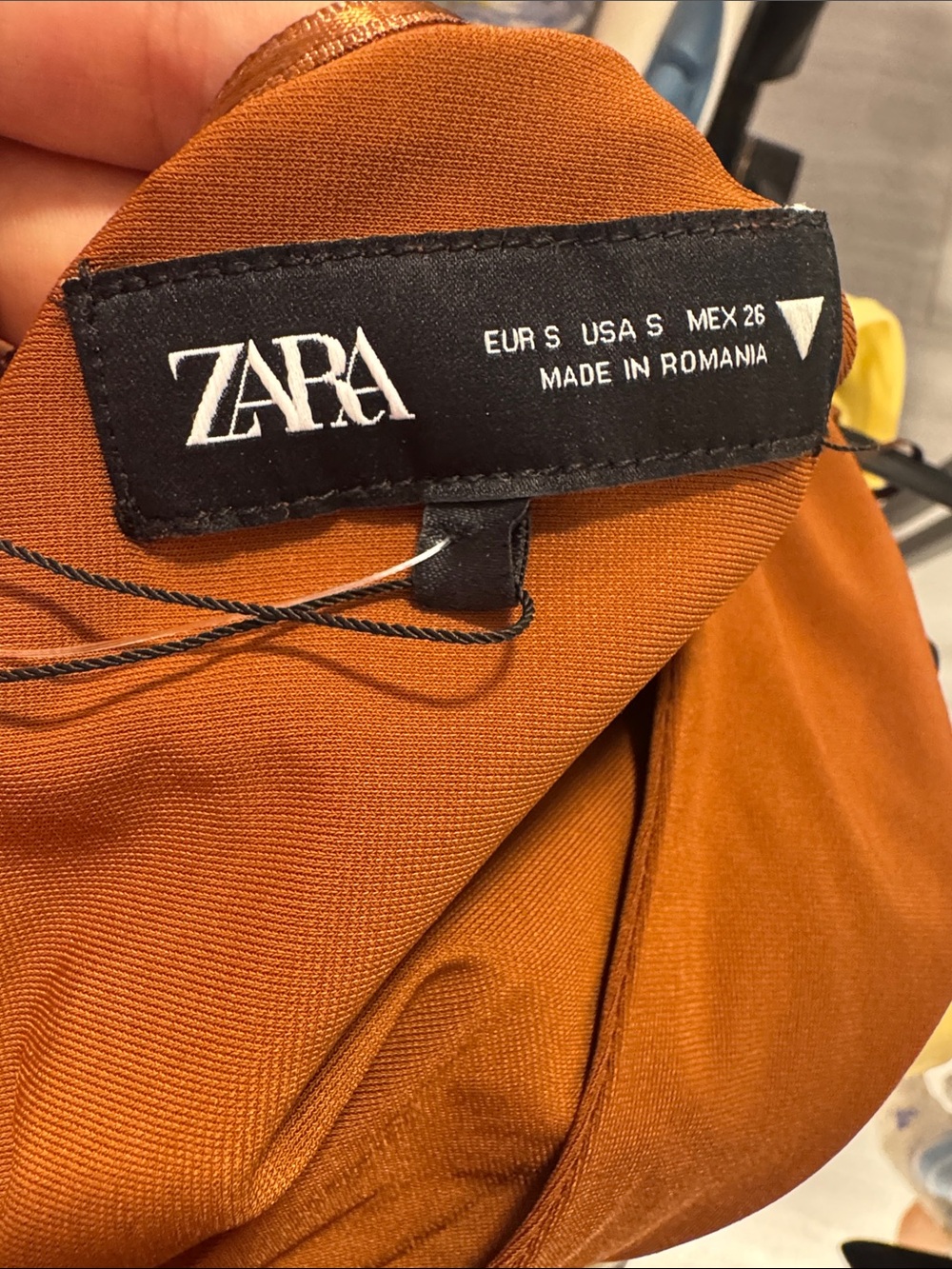 Viral Zara brown Cut Out Maxi Dress Size S - Picture 5 of 6